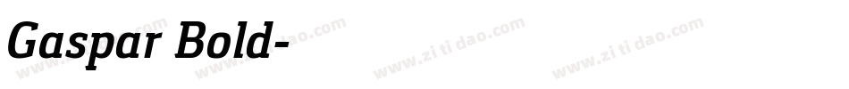 Gaspar Bold字体转换